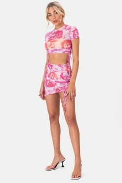 Best deal 🛒 Adika Clothing Byron Tie-Dye Mesh Crop Top ⌛ 7 Adika Clothing Byron Tie-Dye Mesh Crop Top