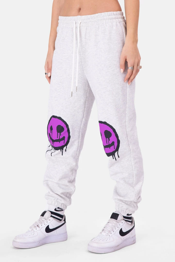 Best Pirce 🤩 Adika SMILEZ Graffiti Print Sweatpants 😀 3 Adika SMILEZ Graffiti Print Sweatpants