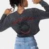 Adika STRESSED OUT Embroidery Cropped Tee