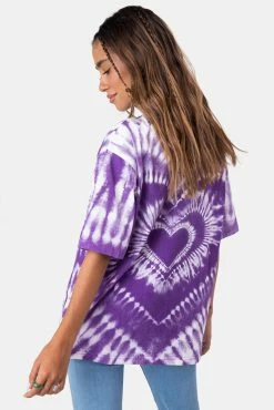 Budget 🎉 Adika Hearty Tie-Dye Oversized Tee 🌟 8 Adika Hearty Tie-Dye Oversized Tee