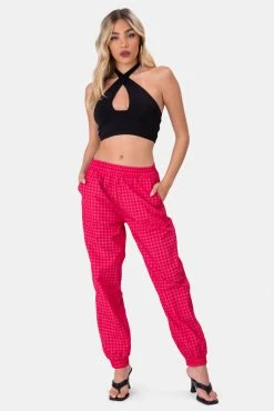 Adika OUTLET Pepita Nylon Sweatpants
