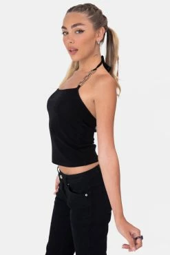 Adika OUTLET Sisko Metallic-Detail Halter Top