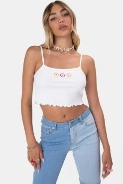 Adika Gardener Embroidery Crop Top