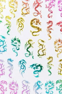 Adika Dragons Nail Sticker Set Accessories