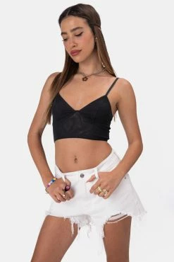 Adika Samba Mesh Crop Top
