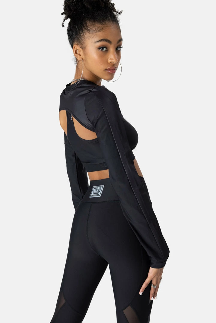 Budget 👍 Adika FILA // Holographic Biella Crop Top Tops ✔️ 5 Adika FILA // Holographic Biella Crop Top Tops