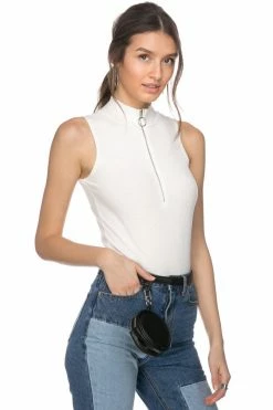 Adika OUTLET Ribbed Bodysuit With Zipper