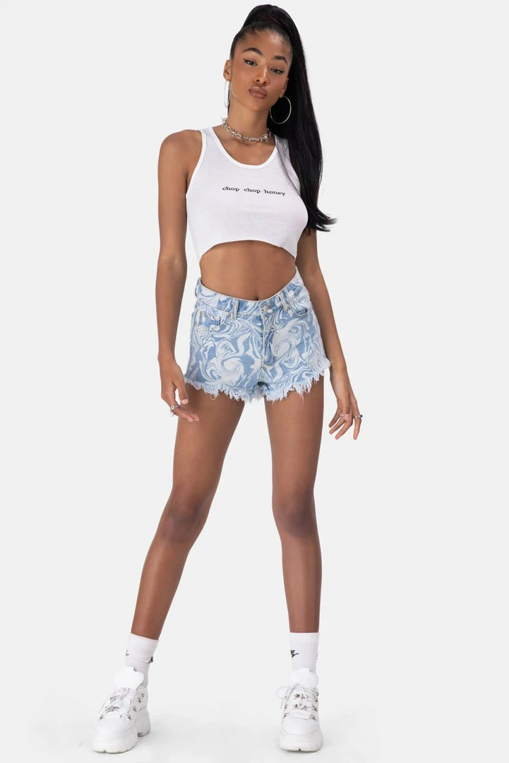 Buy 🎁 Adika CHOP CHOP Embroidery Crop Top OUTLET 💯 2 Adika CHOP CHOP Embroidery Crop Top OUTLET