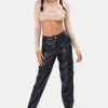 Adika Zeppelin Faux Leather Cargo Pants