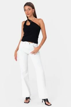 Adika Elrod Slit-Hem Jenas | FLARE Clothing