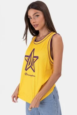 Cheap ๐ Adika Champion // Lakers Mesh Tank Top Tops ๐ 6 Adika Champion // Lakers Mesh Tank Top Tops