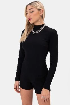 Adika Waltz Open-Back Romper