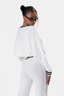 Buy 🎉 Adika McCarry Stripe Detail Knit Sweater OUTLET ✨ 7 Adika McCarry Stripe Detail Knit Sweater OUTLET