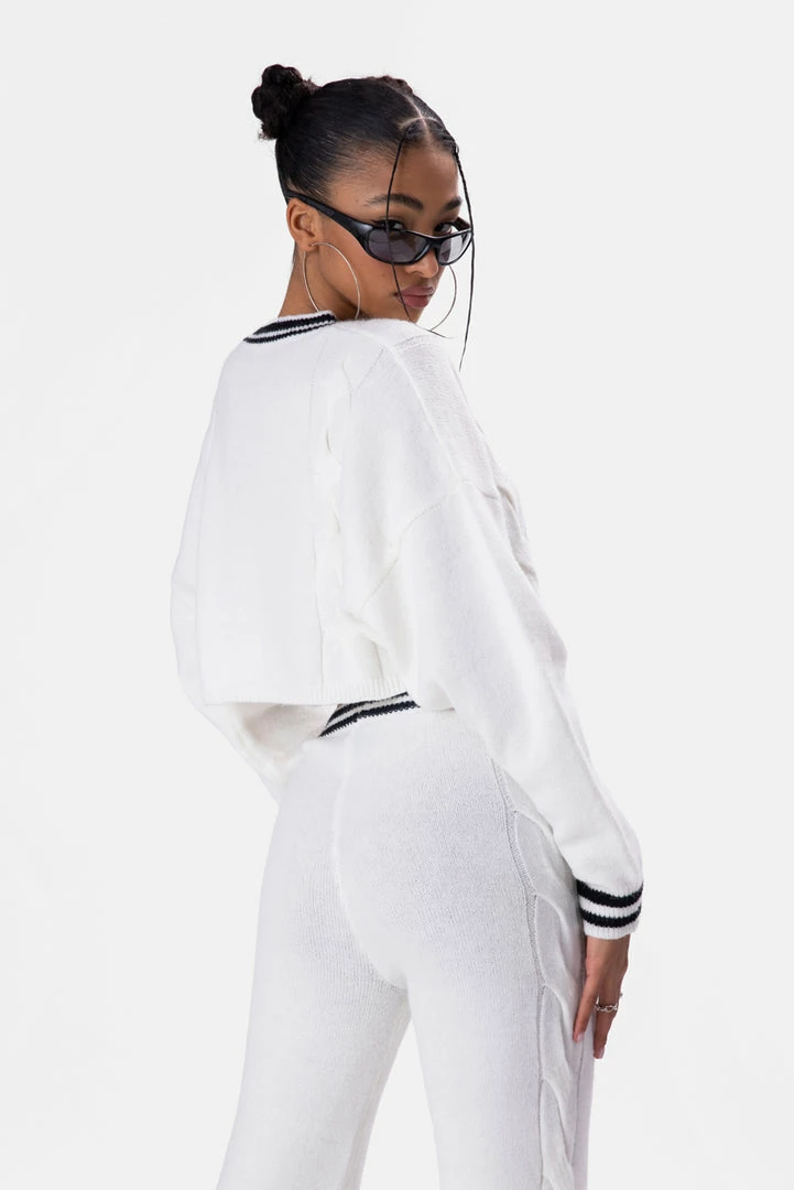 Buy 🎉 Adika McCarry Stripe Detail Knit Sweater OUTLET ✨ 4 Adika McCarry Stripe Detail Knit Sweater OUTLET