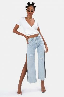 Adika Garland Ribbed Wrap Top