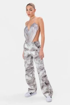 Adika Clothing Glammy Handkerchief Hem Chainmail Top