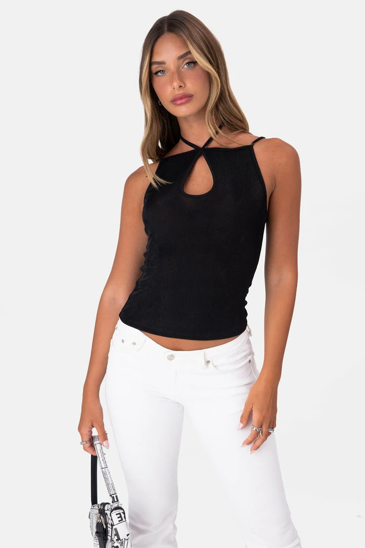 Deals 🥰 Adika OUTLET Brunch Halter-Detail Top 🛒 1 Adika OUTLET Brunch Halter-Detail Top