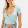 Adika Garland Ribbed Wrap Top