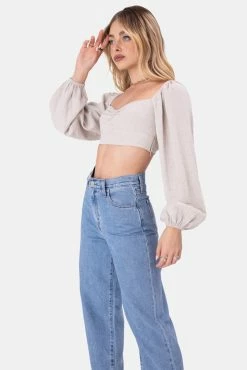 Adika OUTLET Crow Criss-Cross Back Crop Top