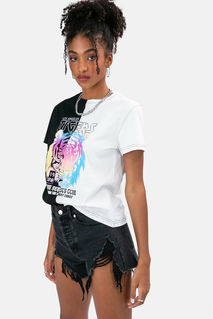 Promo ✔️ Adika TIGERS Color Block Tee OUTLET 🥰 4 Adika TIGERS Color Block Tee OUTLET