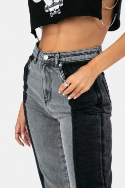 Adika Nori Color Block Jeans | MOM Clothing