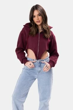 Adika Macbeth Corset-Hem Zip Hoodie OUTLET