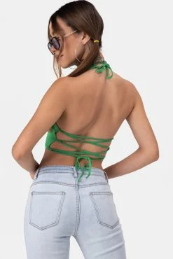 Adika Bubblegum Halter Crop Top