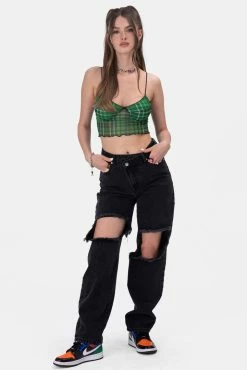 Adika Sim Wrap-Waist Ripped Jeans | BOYFRIEND Clothing