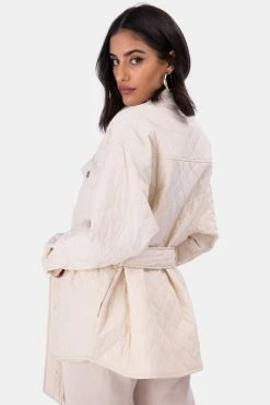 Buy 😉 Adika Bishop Quilted Belted Jacket 🌟 8 Adika Bishop Quilted Belted Jacket