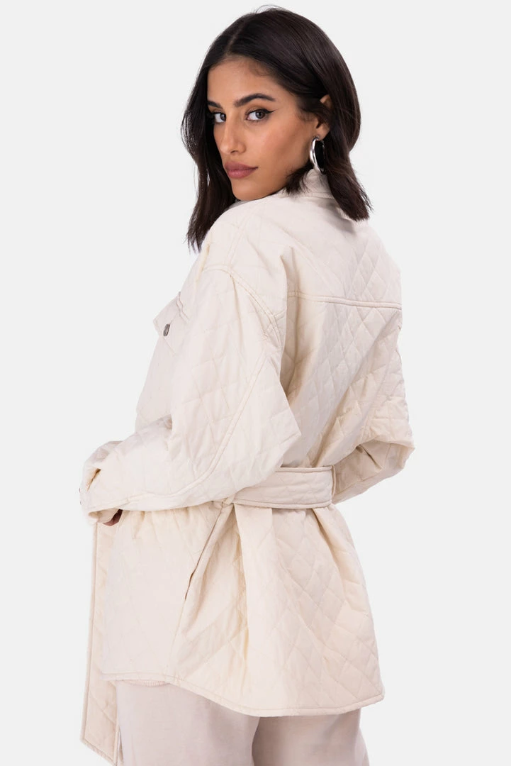 Buy 😉 Adika Bishop Quilted Belted Jacket 🌟 4 Adika Bishop Quilted Belted Jacket