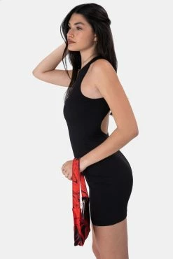 Buy 🔔 Adika Mystic Ribbed Cross-Back Mini 👗 Dress OUTLET ✨ 8 Adika Mystic Ribbed Cross-Back Mini Dress OUTLET