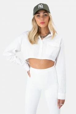 Adika Clothing Archie Crop Button-Down Shirt