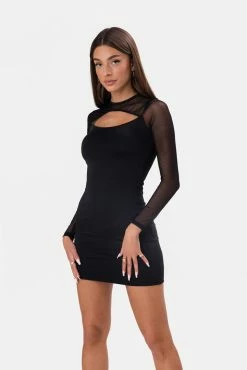 Wholesale 😉 Adika Jagger Mesh Shrug Mini 👗 Dress 😍 7 Adika Jagger Mesh Shrug Mini Dress