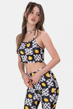 Adika Lemonade Halter Crop Top