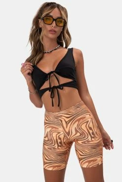 Adika Diva Tie-Front Crop Top OUTLET