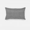 Adika Mono Plaid Rectangle Pillow Cover Home