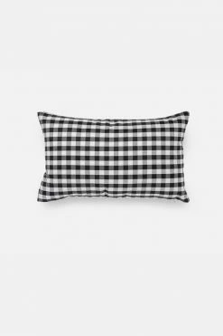 Adika Mono Plaid Rectangle Pillow Cover Home