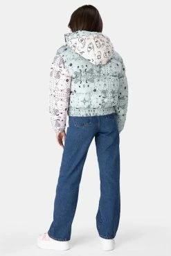 Adika Nai Paisley Hooded Puffer Jacket OUTLET