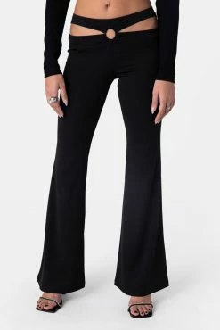 Adika Dixon Cut-Out Flared Pants Clothing