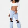 Adika Shayon Square Neck Crop Top Clothing