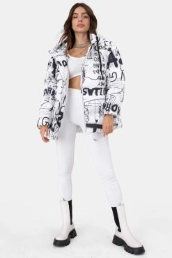 Adika Down-Town Graffiti Puffer Jacket