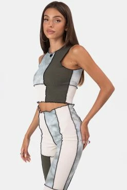 Adika Yoko Patchwork Crop Top OUTLET