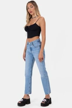 Adika Cookiez Front-Tie Corset Top