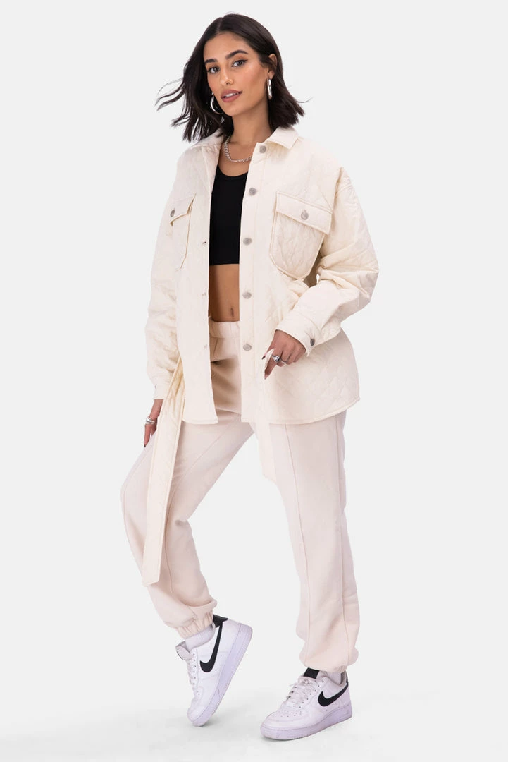 Buy 😉 Adika Bishop Quilted Belted Jacket 🌟 2 Adika Bishop Quilted Belted Jacket