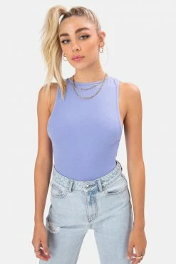 Adika Slick Open Back Ribbed Bodysuit