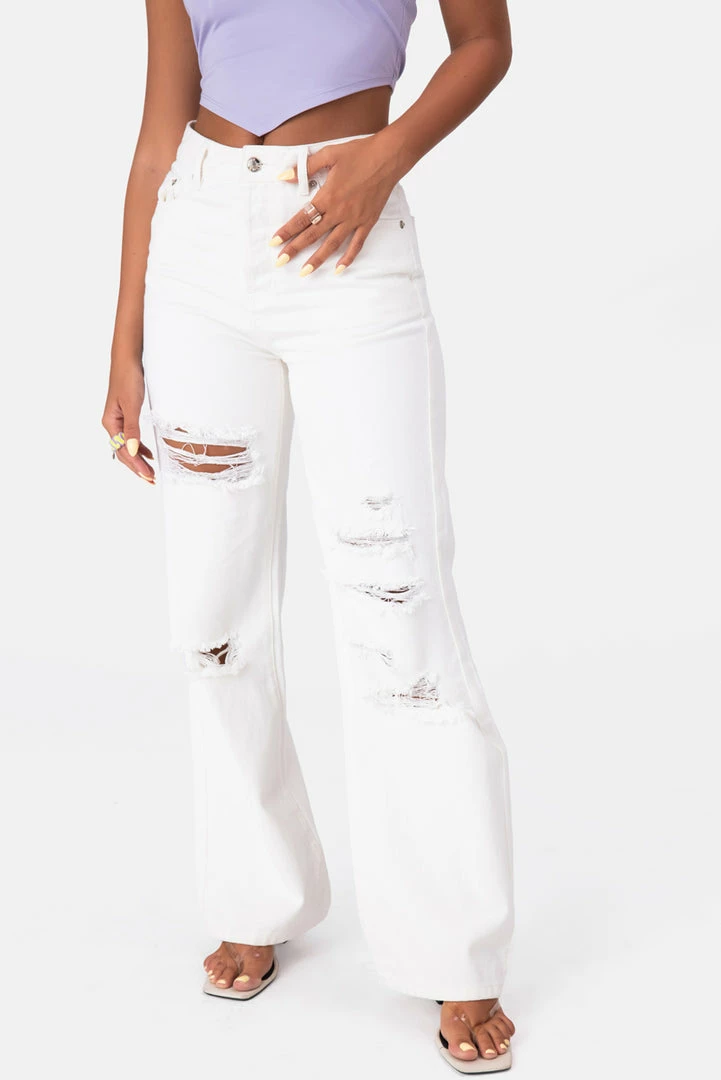 Best deal 🎉 Adika Clothing Ridie Ripped 👖 Jeans | WIDE 🤩 2 Adika Clothing Ridie Ripped Jeans | WIDE