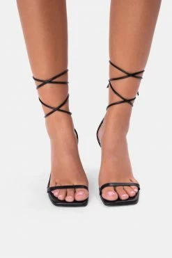 Buy 👏 Adika Daquiri Tie-Straps Heeled 🩴 Sandals ✔️ 5 Adika Daquiri Tie-Straps Heeled Sandals