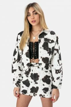 Adika Houston Crop Denim Jacket OUTLET