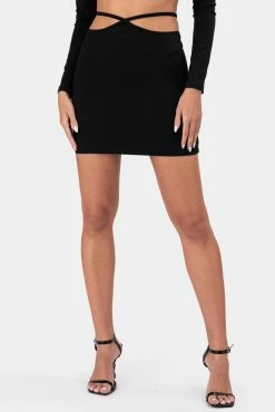 Adika Waist Strings Mini Skirt Clothing