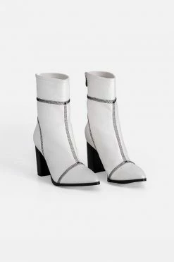 Adika Amethyst Faux Leather Booties OUTLET